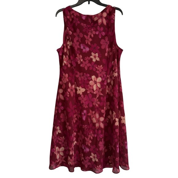 Ronni Nicole Floral Sleeveless Dress Size 22 Lined PlusSize Feminine Lightweight - Picture 4 of 5